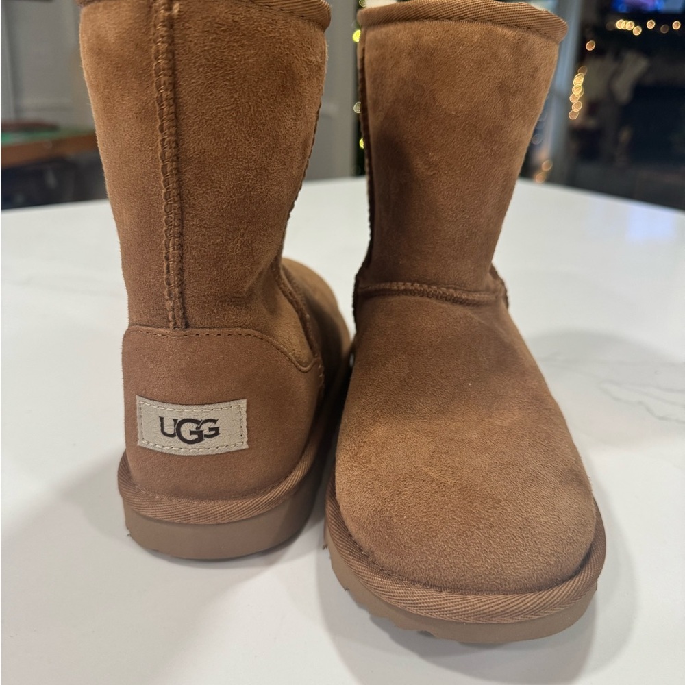 UGG Brown Boots Classic Suede Mid-Calf